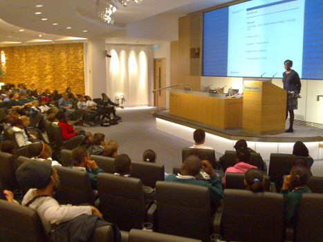 Pupils_and_Parents_at_talk_on_careers_July_2009
