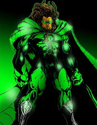 dreadlocked superhero